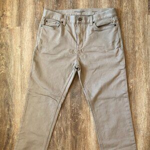 Men's Banana Republic Slim Traveler Pants Size 34Wx32L Slim Fit in Khaki Beige